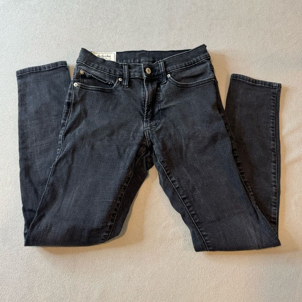 Abercrombie & Fitch Black super Skinny Skinny advanced Stretch, Sz W28 L30 A&F